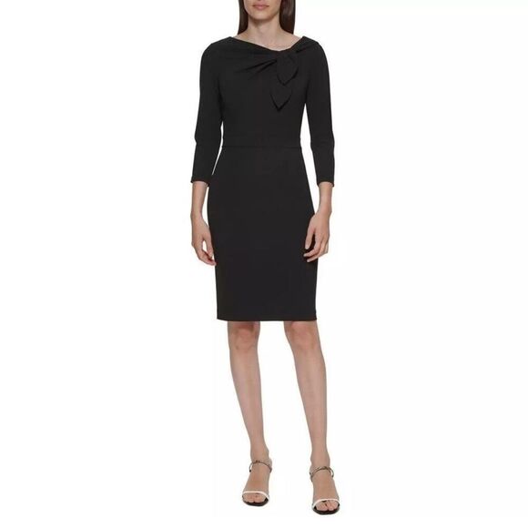 Calvin Klein • Crepe sheath dress - Picture 2 of 4